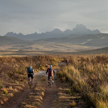 Afternoon mountain biking at Mt. Kenya