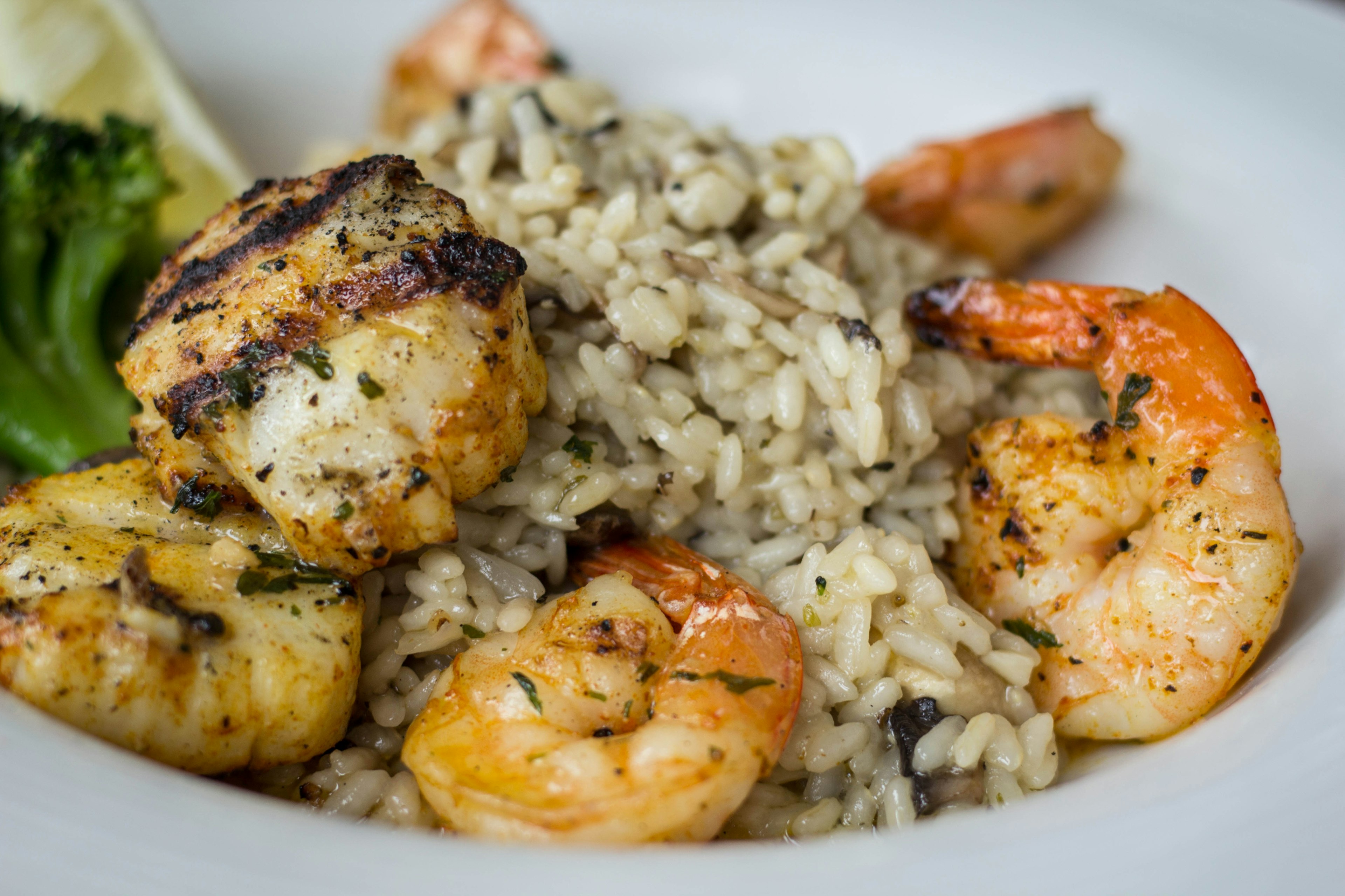 Seafood risotto in Bermuda