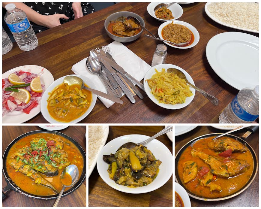 A feast of food on Brick Lane at chef Atikur Rahman's Graam Bangla