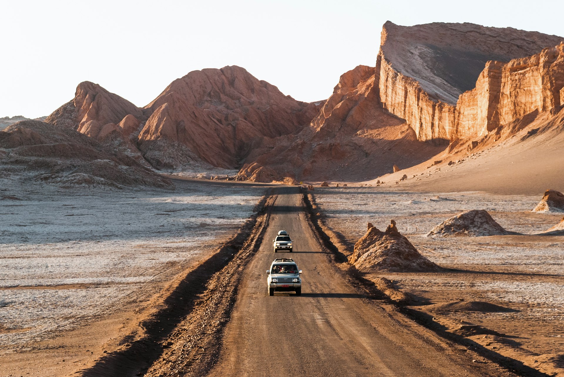 Drivers in the Atacama Desert, Chile 