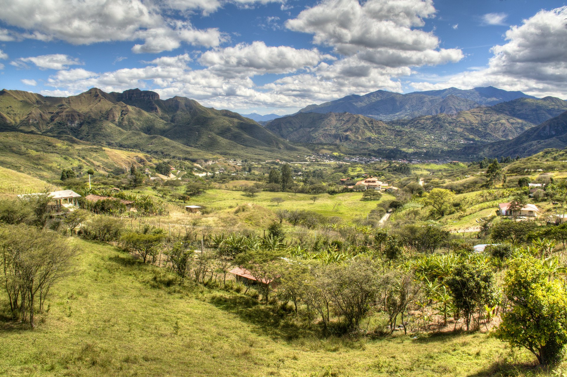 View over the valley of Vilcabamba