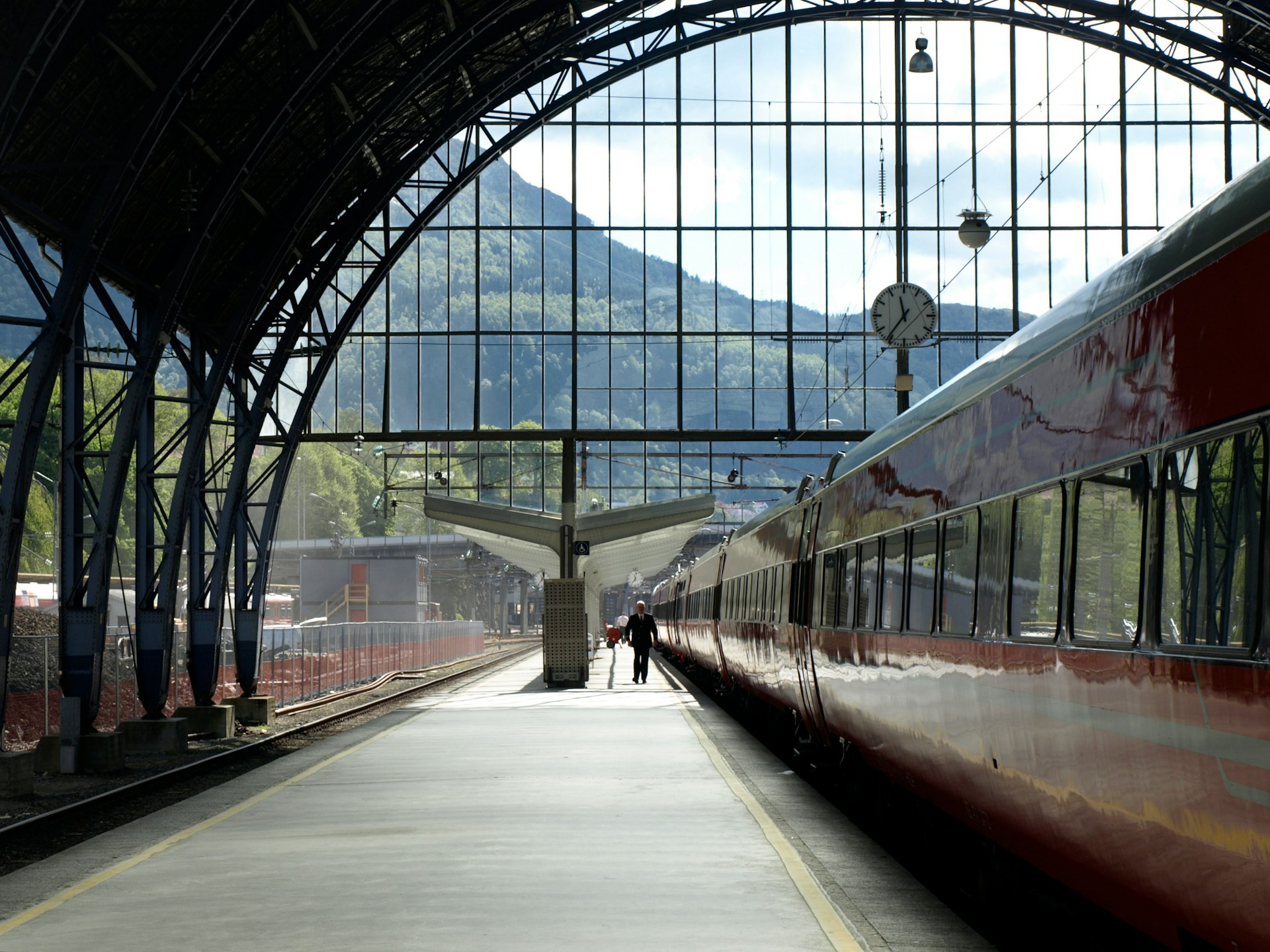The scenic dome in Bergen's train station