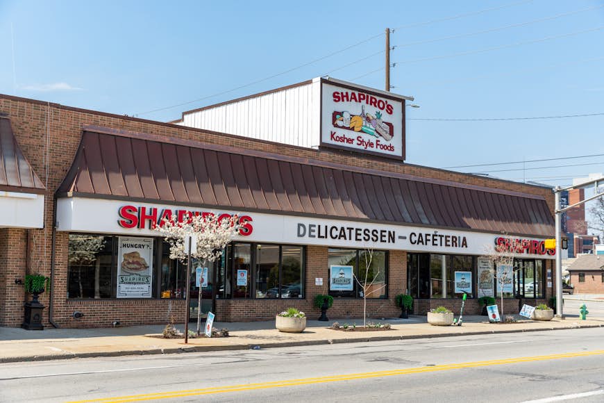 The exterior of a famous Indianapolis deli, Shapiro's