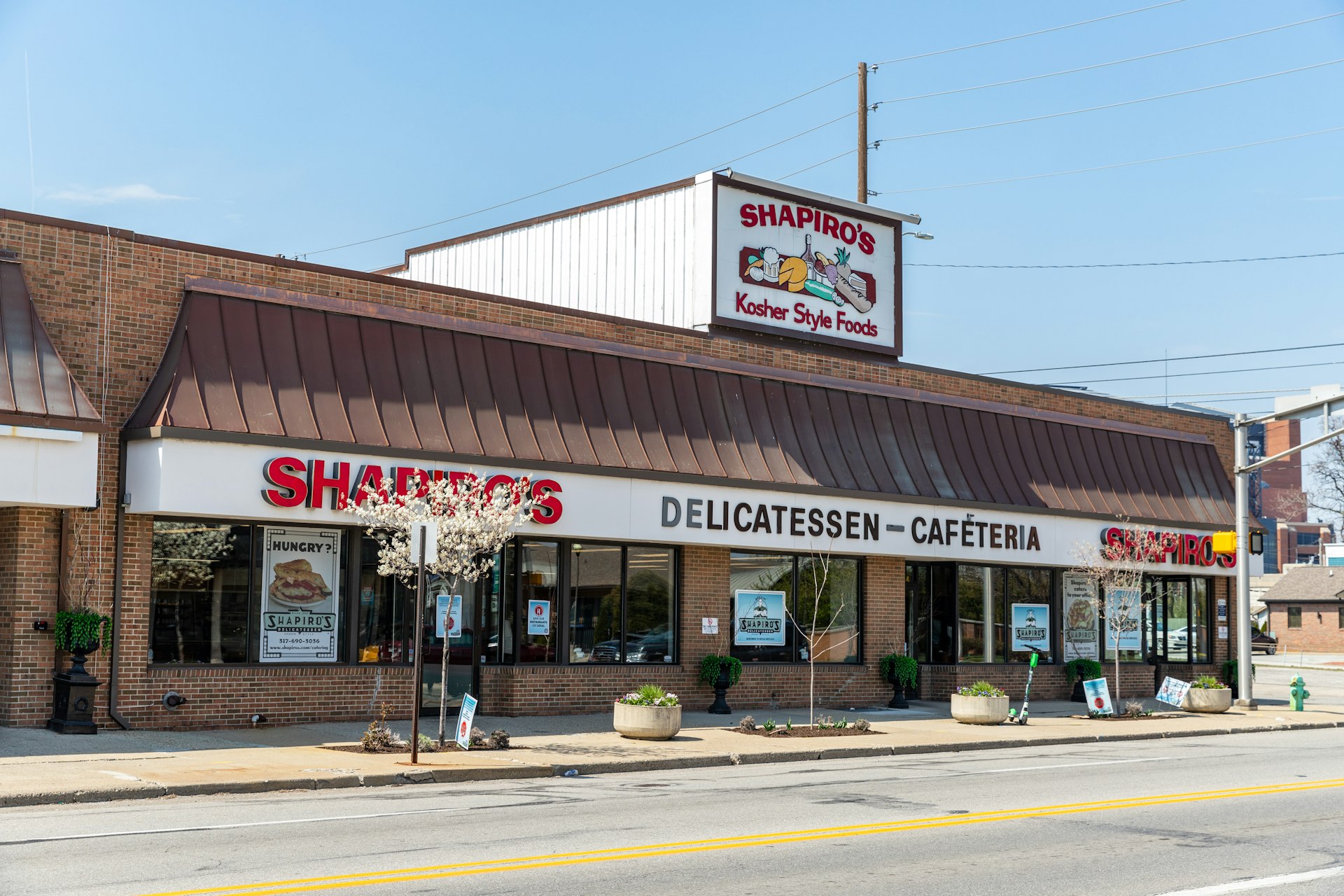The exterior of a famous deli in Indianapolis, Shapiro's