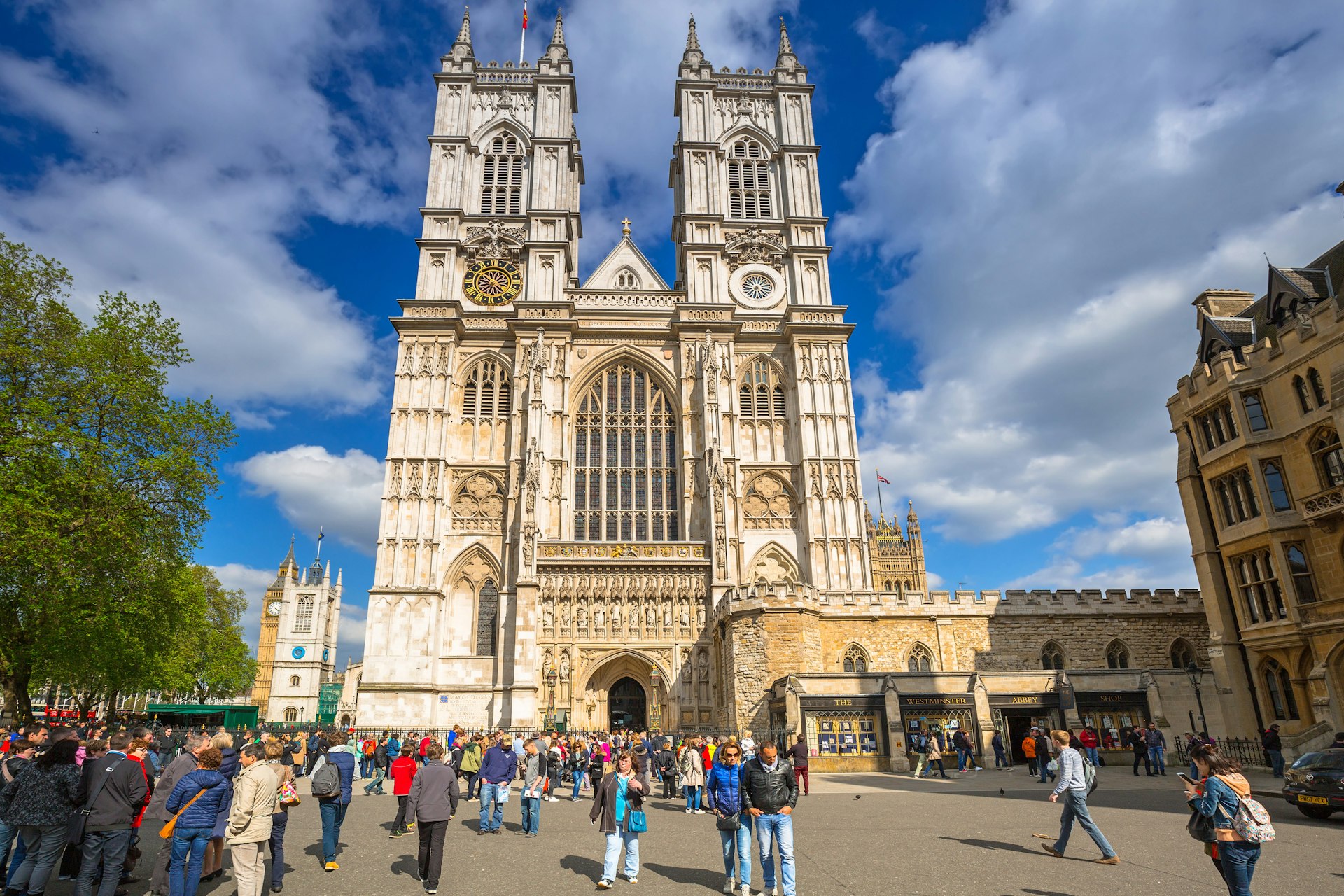 Exterior of the Westminster Abbey in London