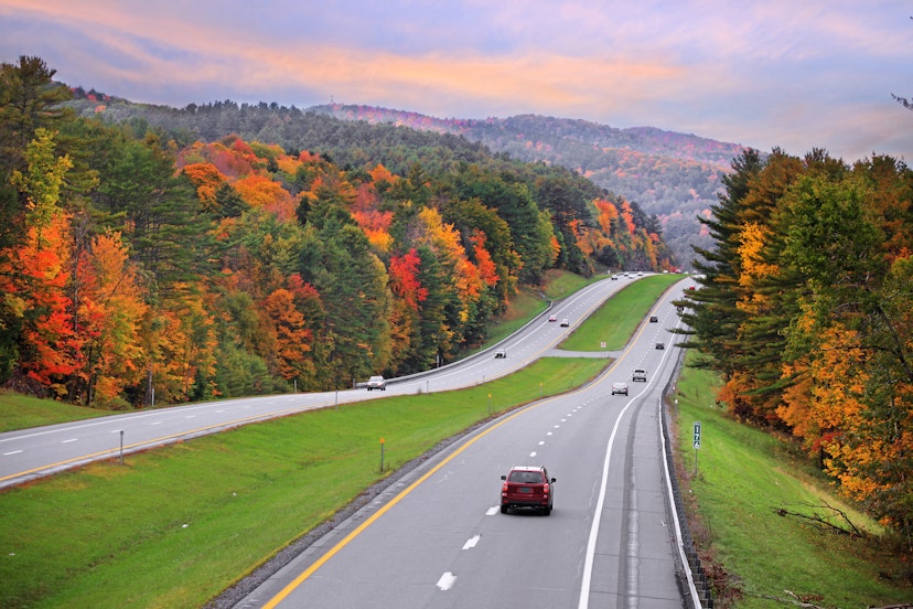 Scenic high way 89 in Vermont during autumn time; Shutterstock ID 1821773909; your: Zach Laks; gl: 65050; netsuite: Online Editorial; full: Discover