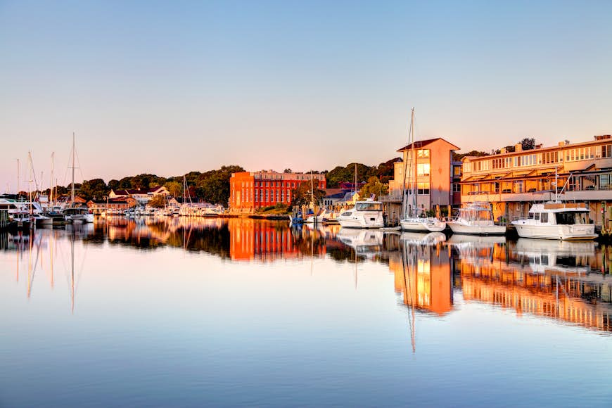 The picturesque Mystic Seaport, Connecticut