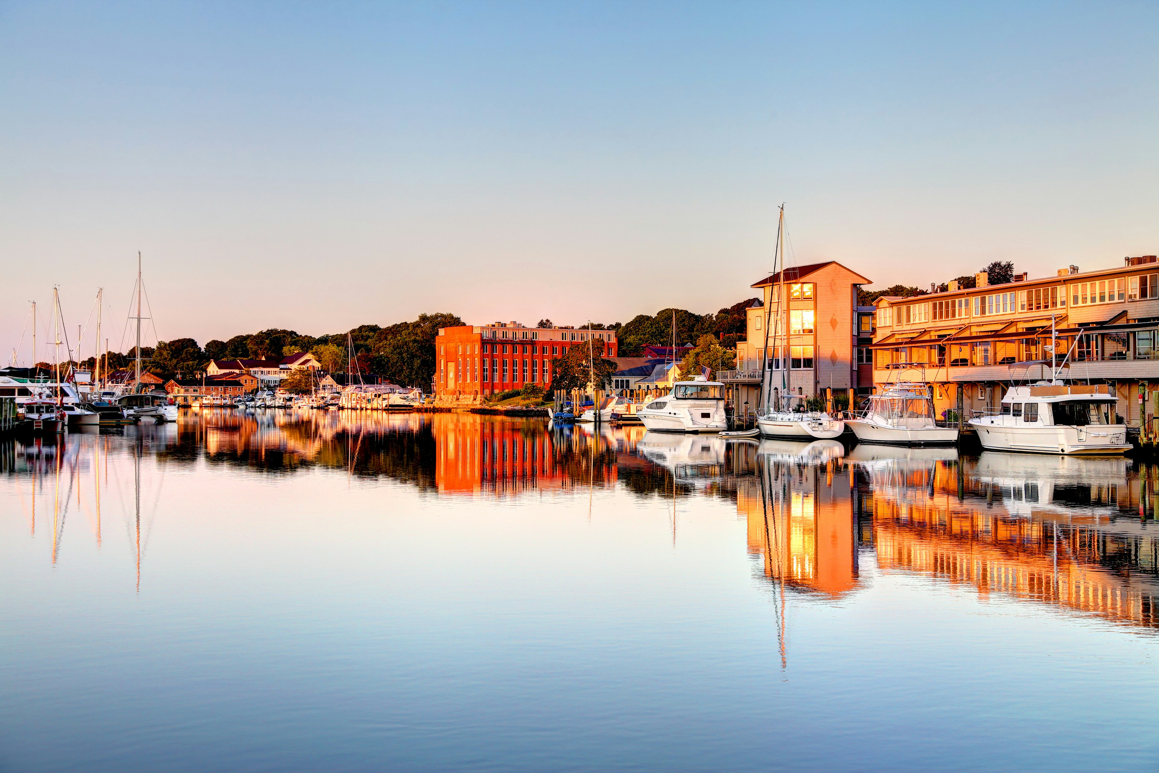 The picturesque Mystic Seaport, Connecticut