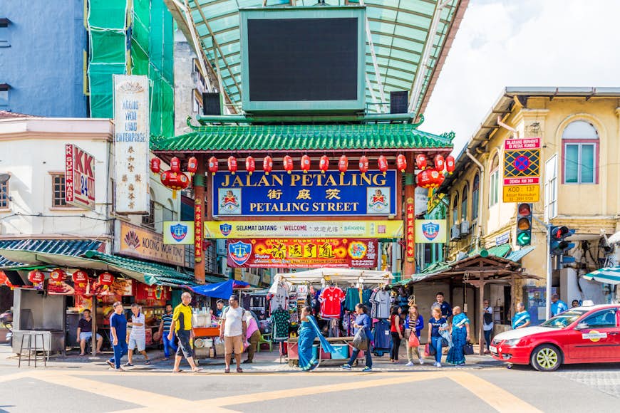 A view of the famous Petaling market in Kuala Lumpur, Malaysa