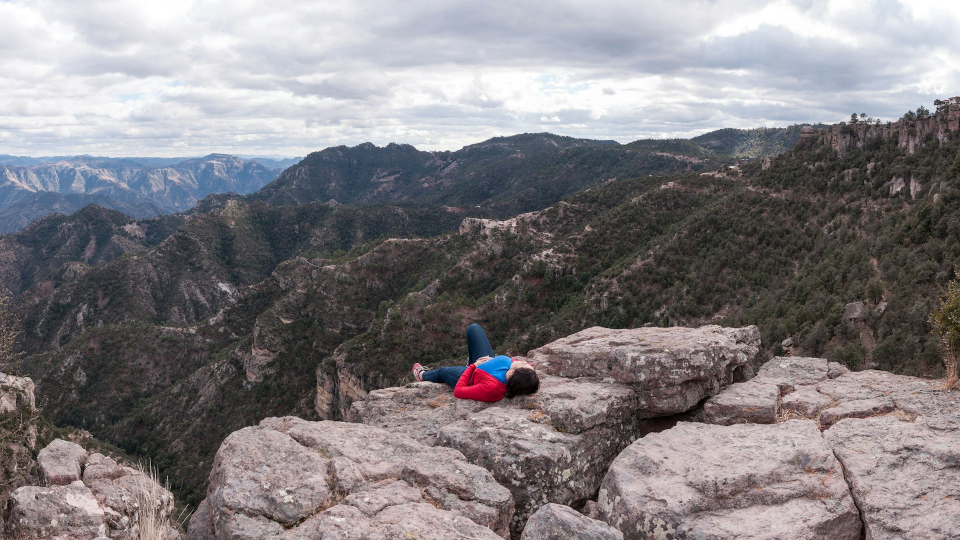 Panoramic view of the Copper Canyon at Chihuahua, Mexico