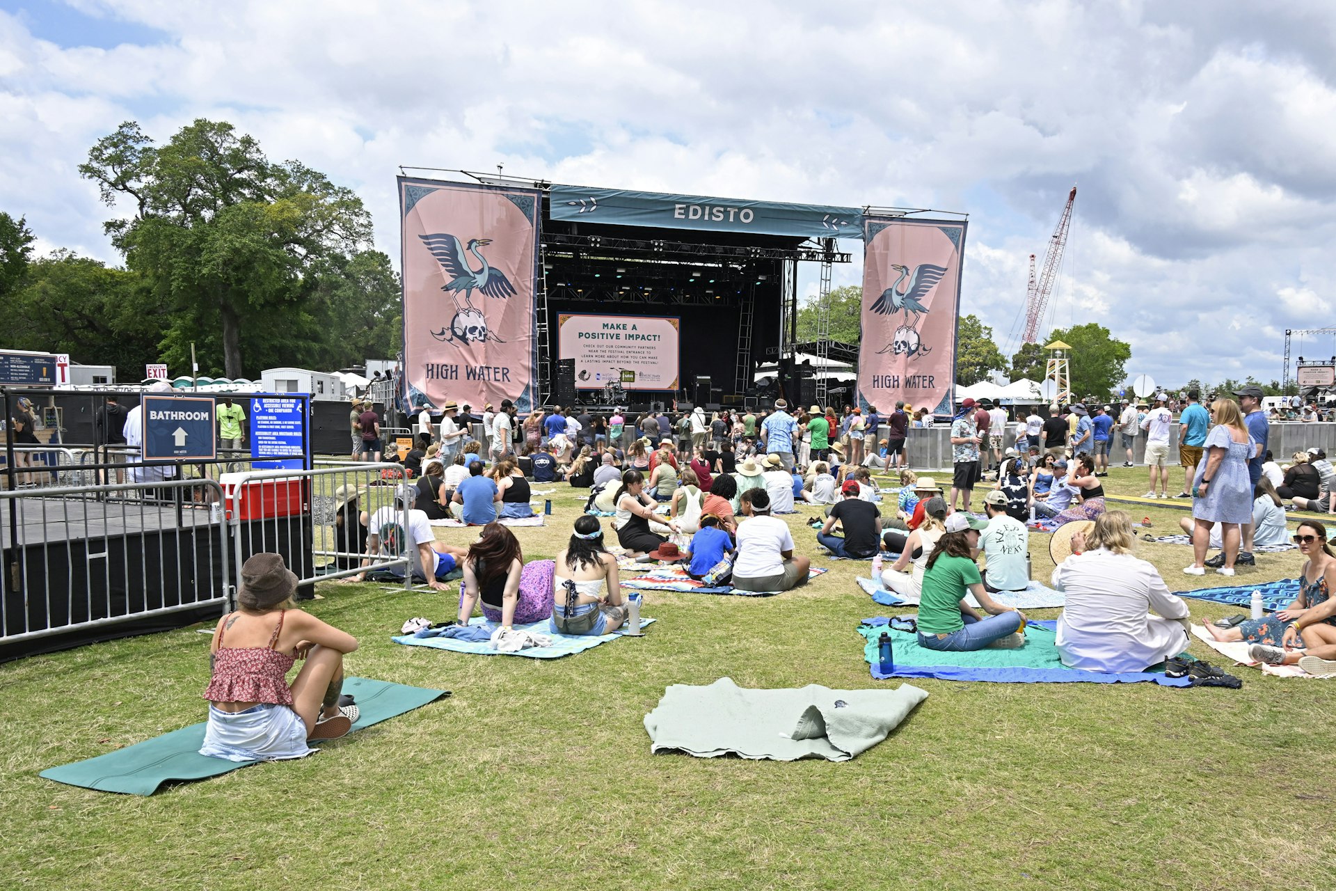 An outdoor stage at the High Water Festival in South Carolina