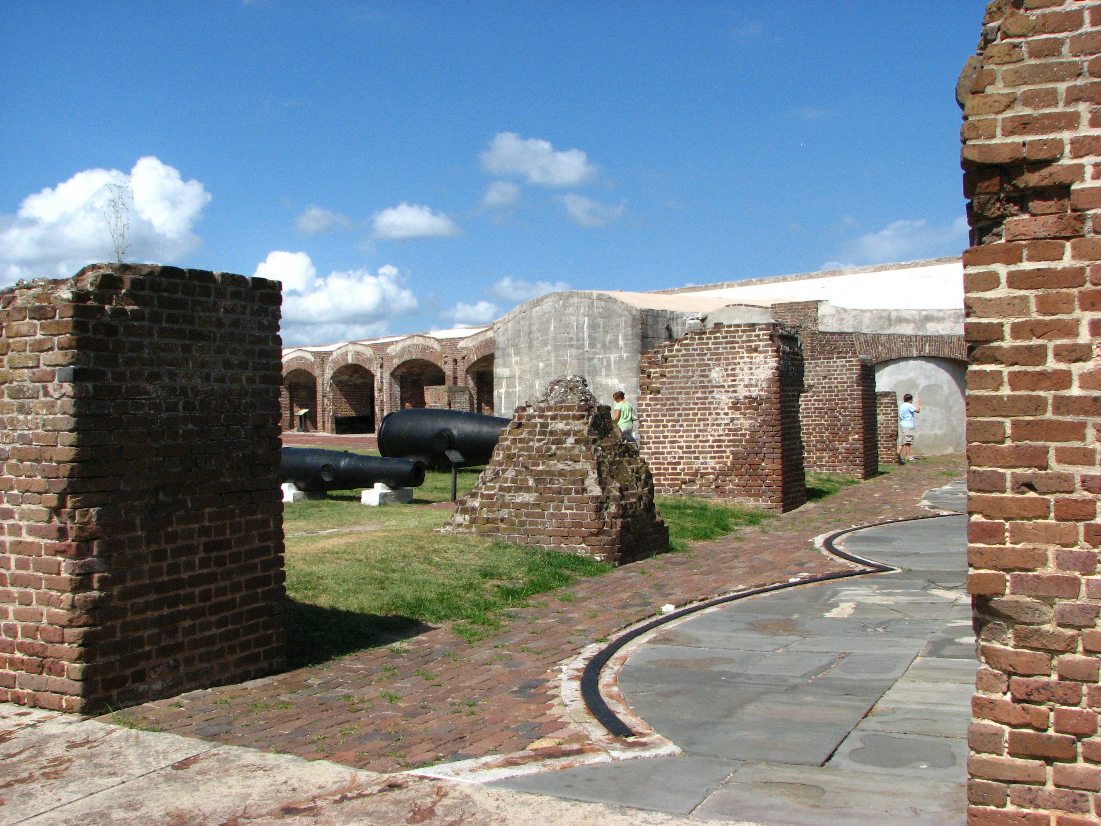 Inside historic Fort Sumter, Charleston, South Carolina, USA