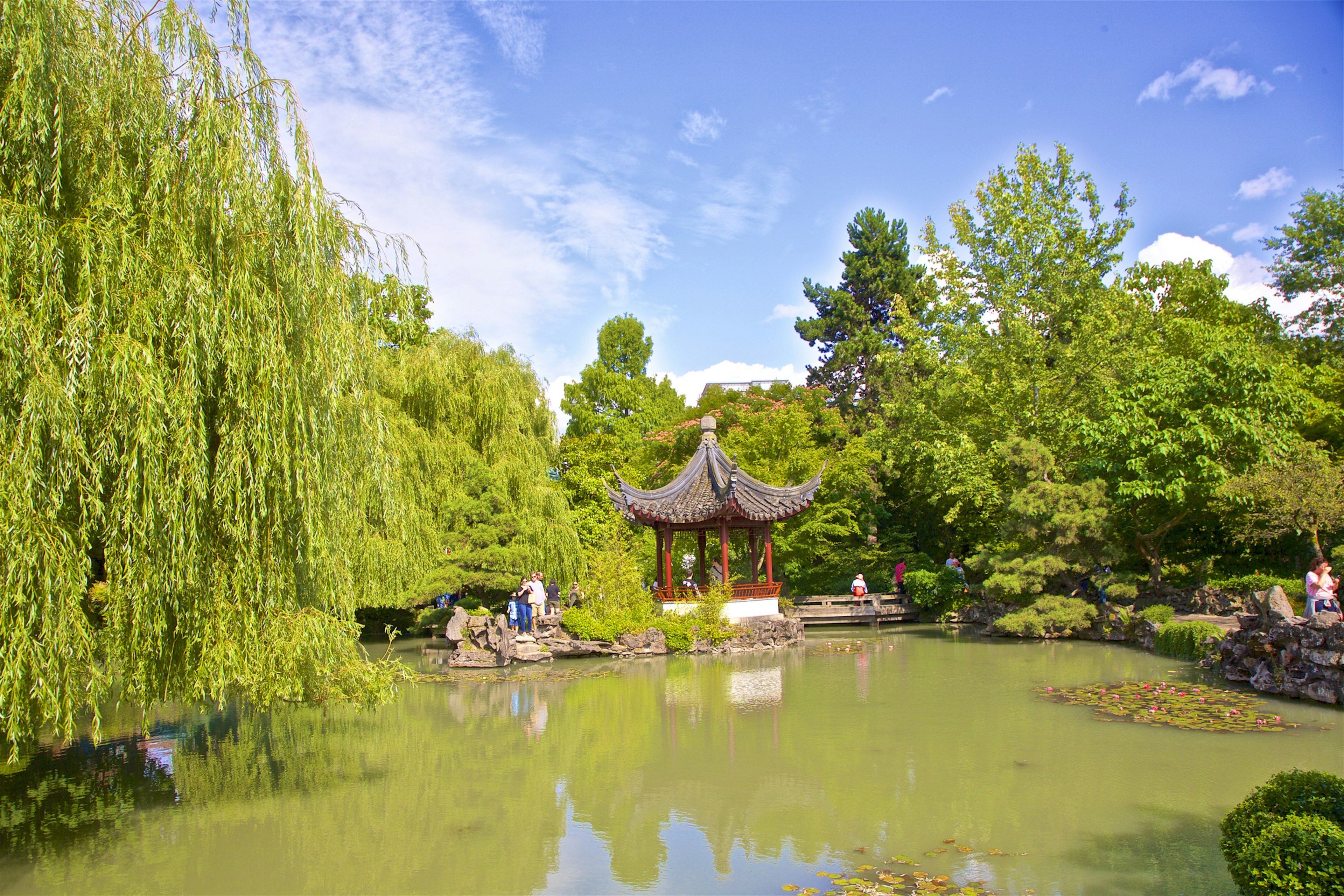 Dr. Sun Yat-Sen Classical Chinese Park, Chinatown, Vancouver, British Columbia, Canada.  This free-admission non-ticketed traditional park is designed for and filled with symbols of tranquility.