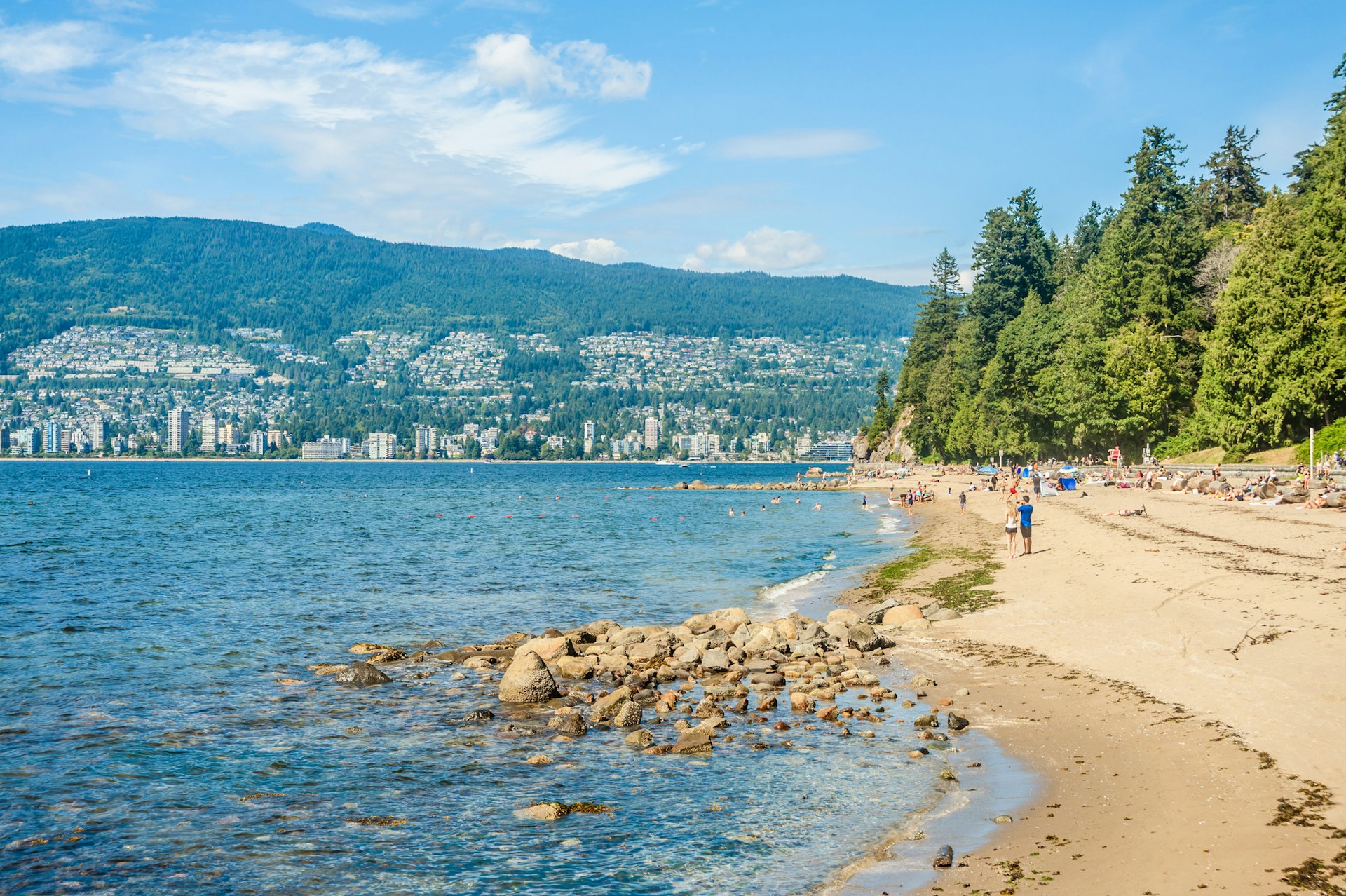 Third Beach at Stanley Park, a city public park in Vancouver