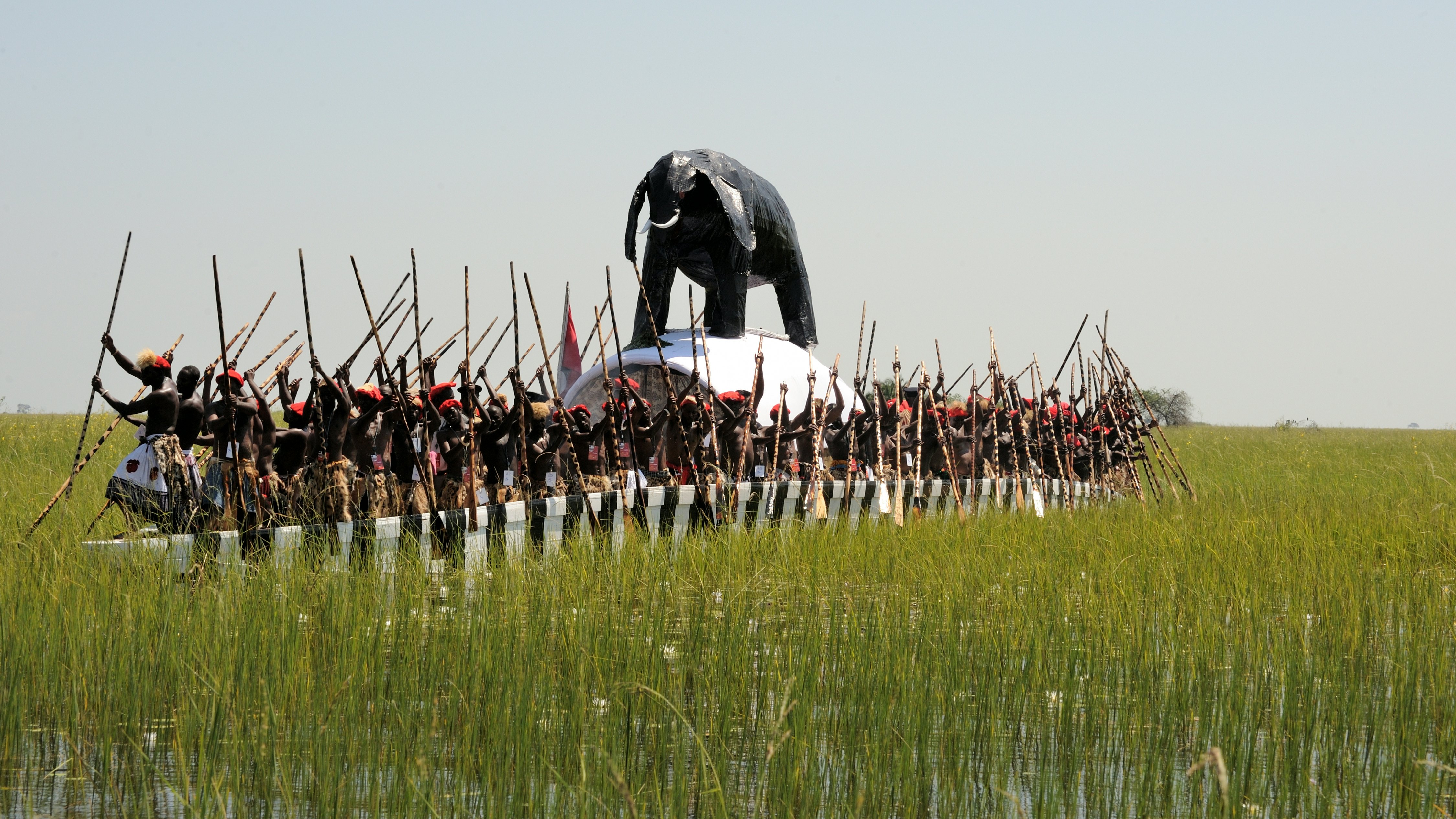 Traditional Annual festival in Barotseland Western Zambia