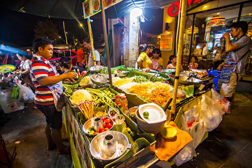 A food stall on Khao San Road