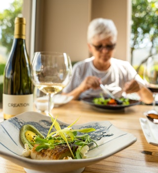 Lunch and a tasting at Creation Wines near Cape Town, South Africa © Lauren Mulligan/Lonely Planet