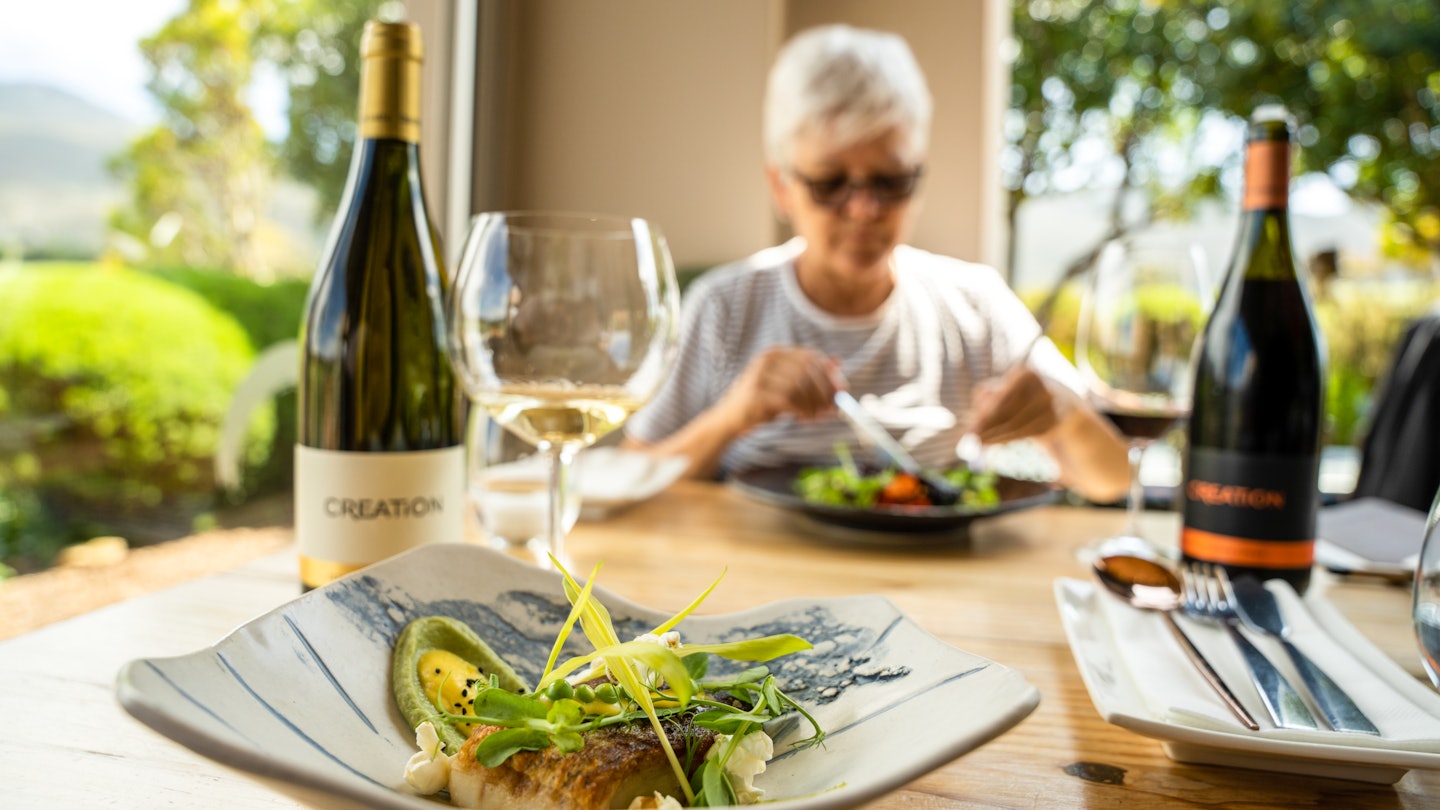 Lunch and a tasting at Creation Wines near Cape Town, South Africa © Lauren Mulligan/Lonely Planet