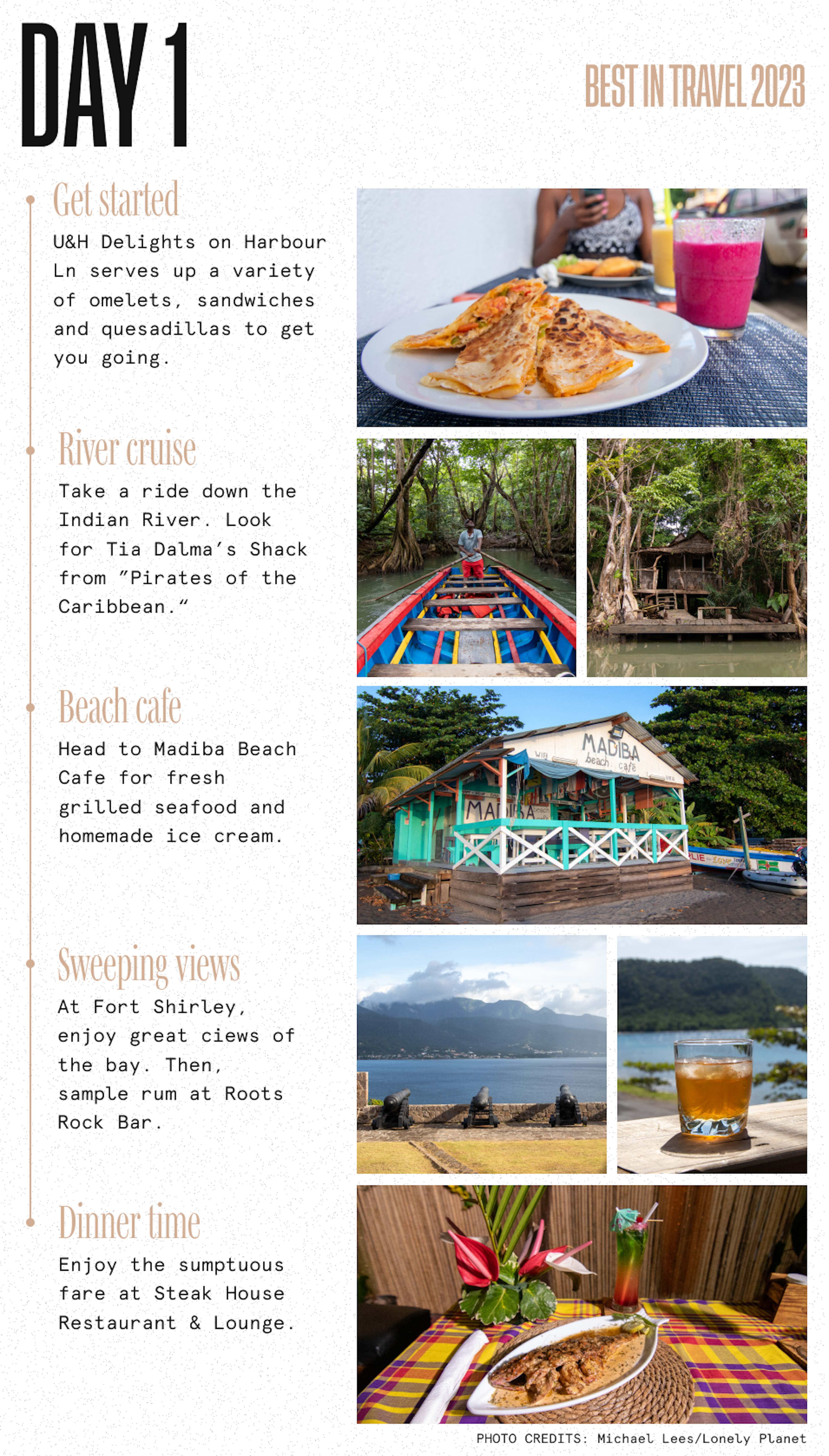 dominica itinerary overview day 1