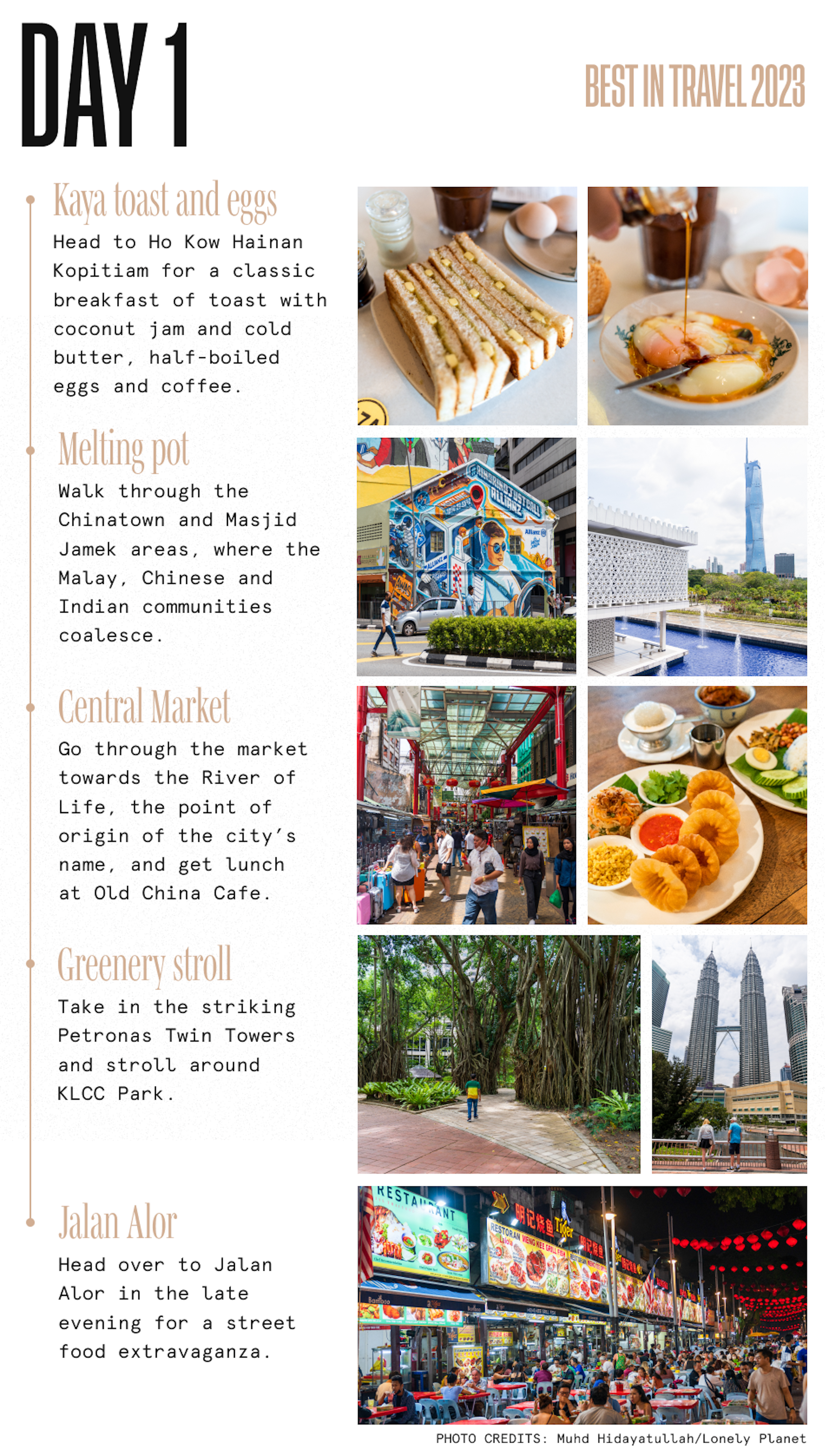 Kuala lumpur 4 day itinerary overview day 1