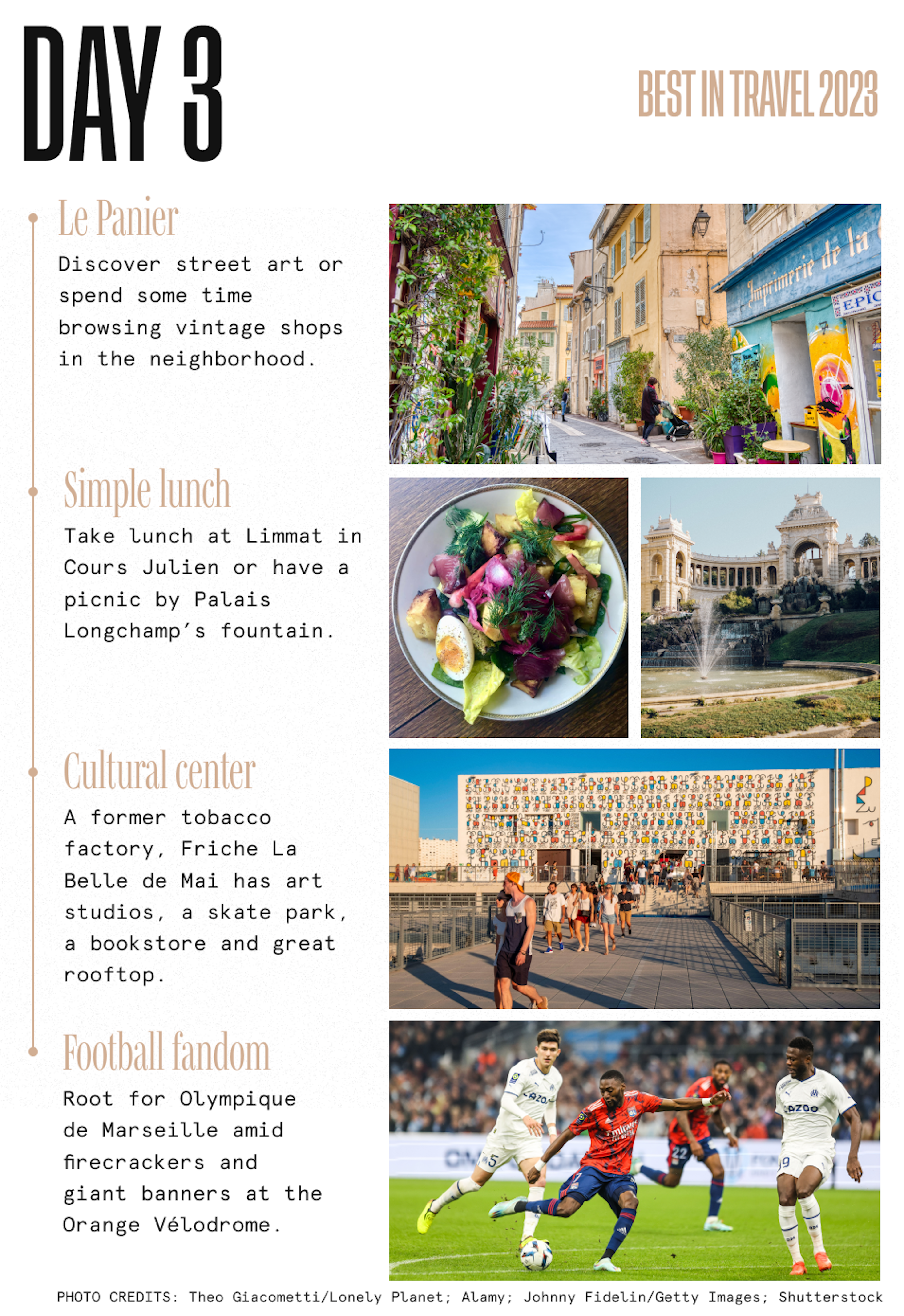 Marseille itinerary overview day 3