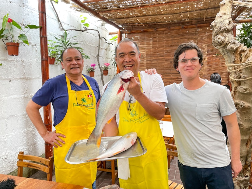 Chef, Ricardo Martins visits restaurant Don Fernando in Lima © Jack Pearce/Lonely Planet