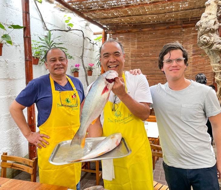 Chef, Ricardo Martins visits restaurant Don Fernando in Lima © Jack Pearce/Lonely Planet