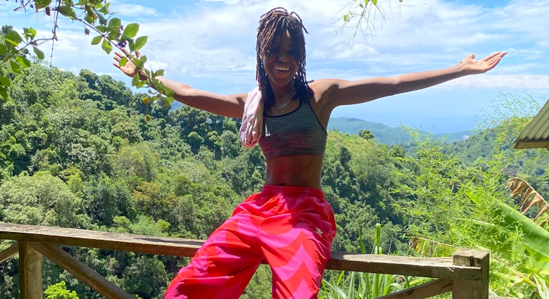 Kayla Wheeler on a hike in Jamaica © Kayla Wheeler
