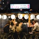 Fukuoka, Japan - November 16, 2018: People are having dinner at Yatai, local food stand, along the river near Canal city, Fukuoka, Japan