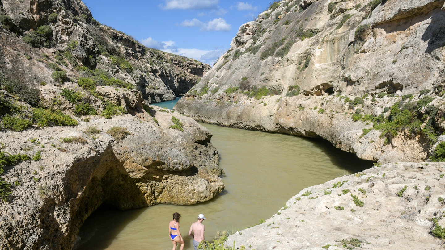 Wied il Gharsi is a perfect spot to spend the day floating © Matthew Mirabelli/Lonely Planet