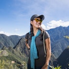 Woman on the Inca Trail close to Machu Picchu