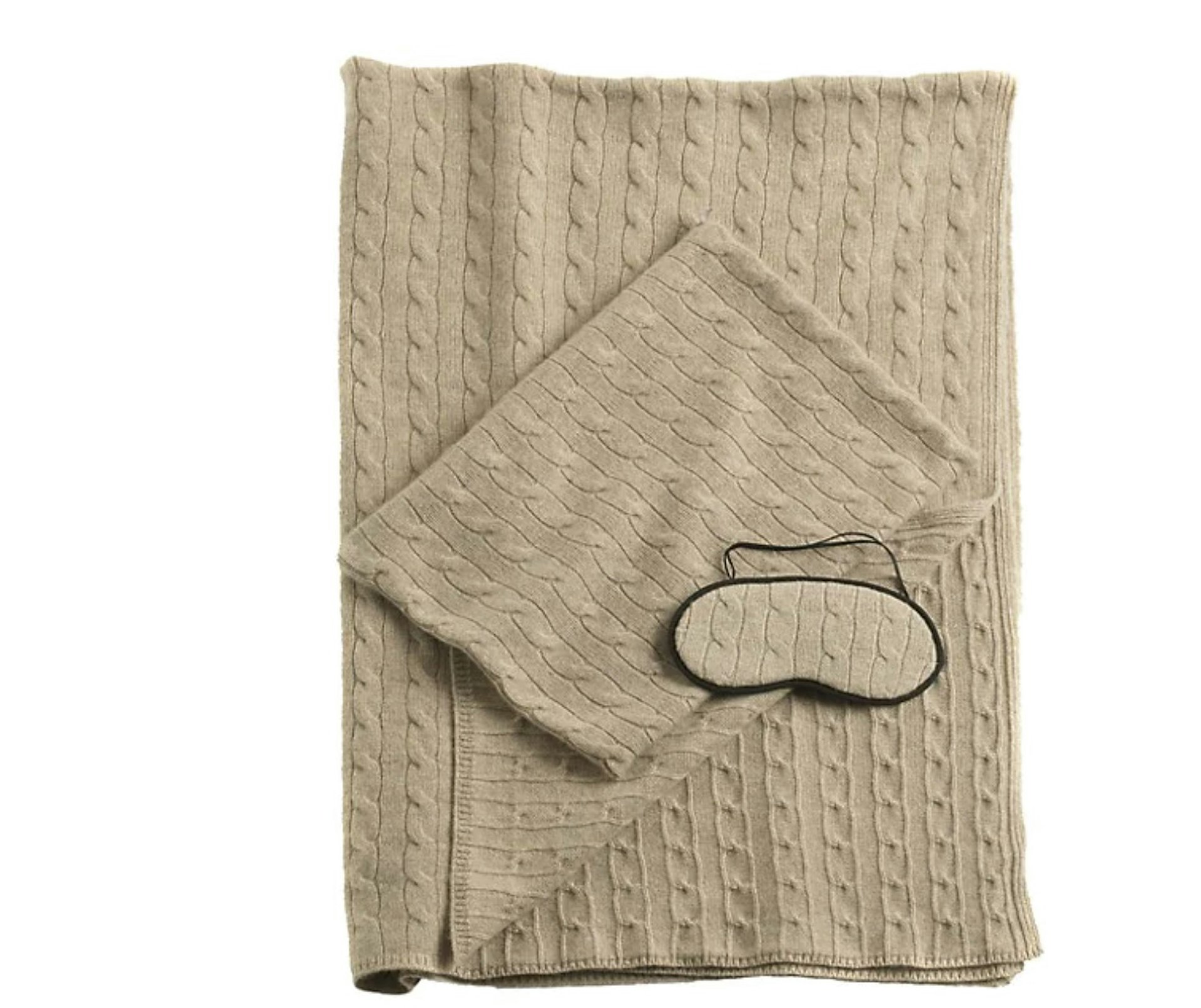 Emilia three-piece cashmere blanket set