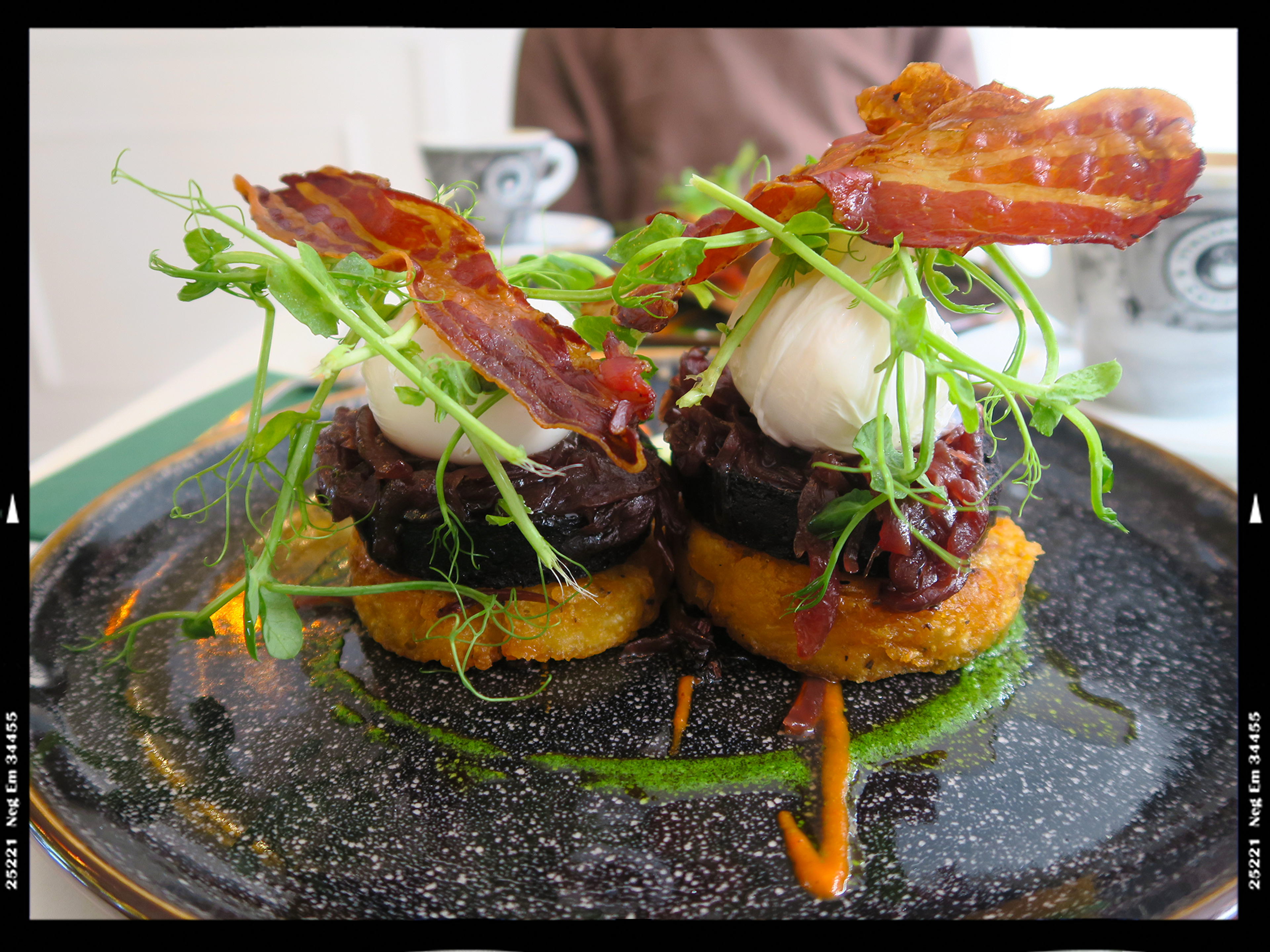 A black pudding breakfast in Glasgow