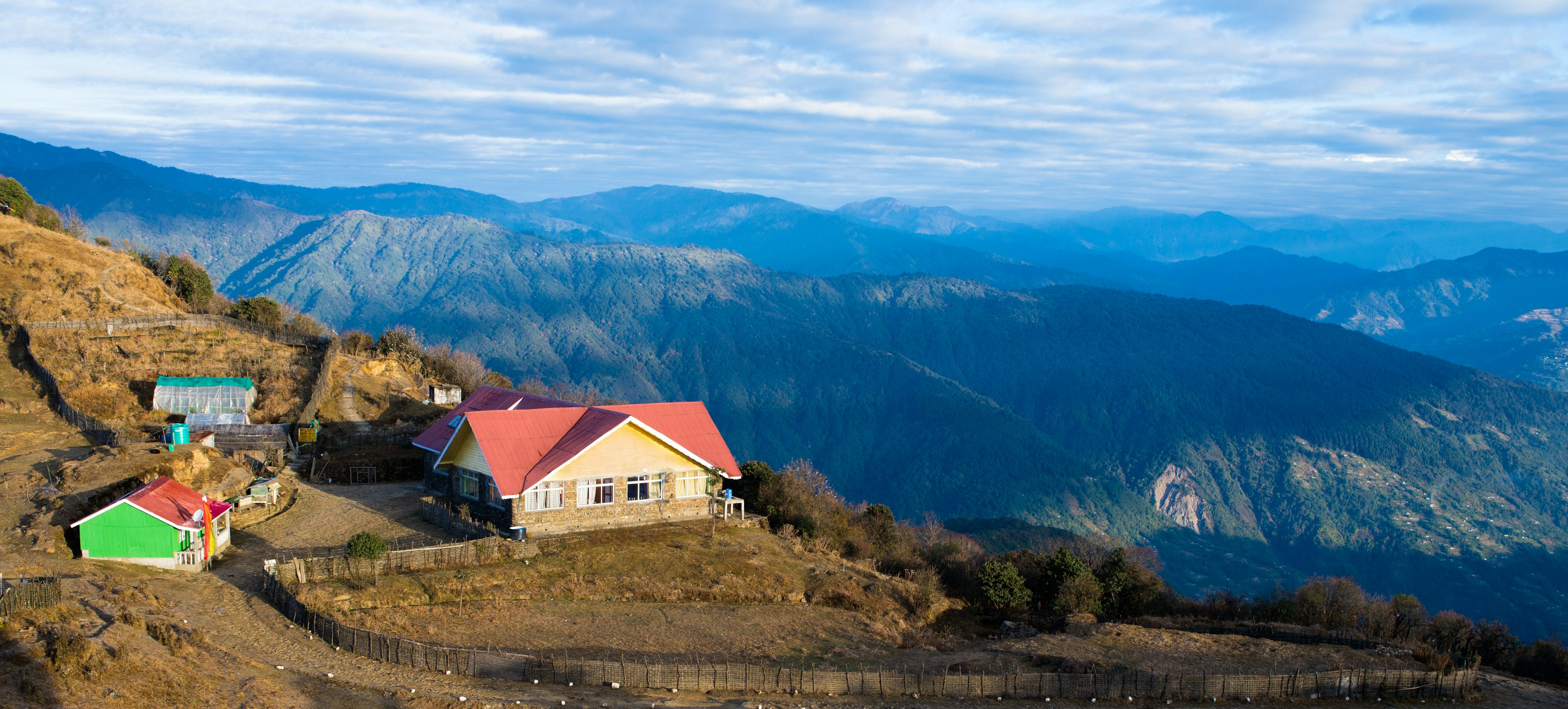 Campsite in the Singalila National Park, Tonglu, India