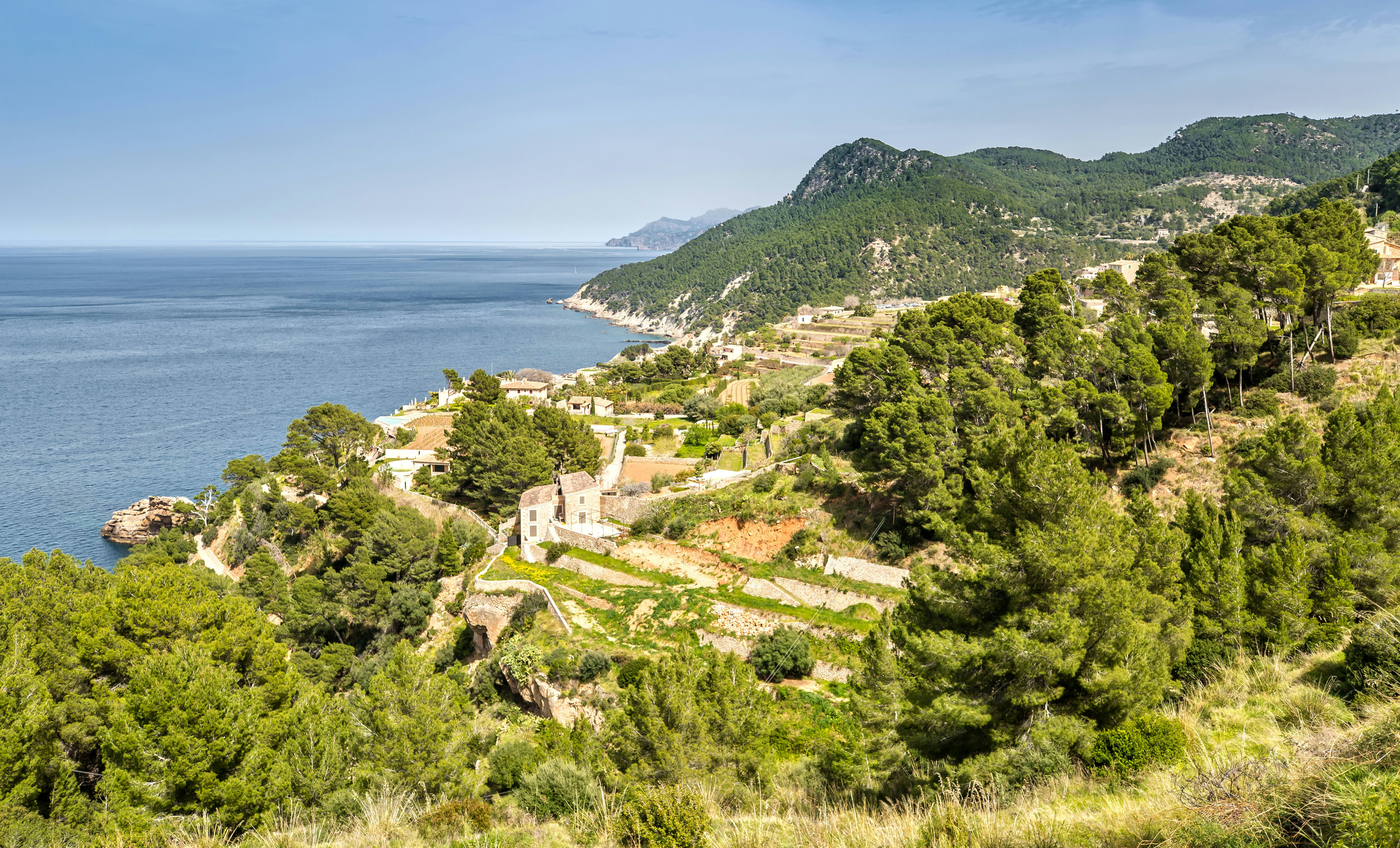 A coastal scene of Mallorca, Spain.