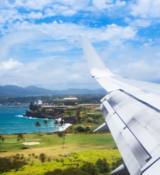 A plane flies into Lihue airport on Kauai.
502779489
aerial view, airplane, port
A plane flies into Lihue airport on Kauai.