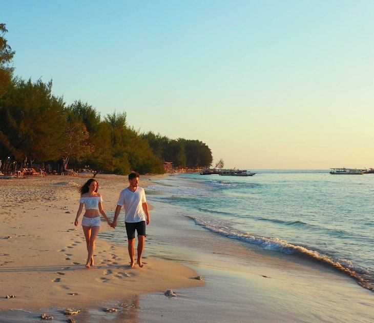 couple on beach in Bali
