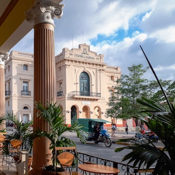 Santa Clara, Villa Clara, Cuba-January 21, 2020: The Charity Theater, a Cuban National Monument, seen from the porch of a colonial building in the city center
1220089414
charity theater, charity, theatre, santa clara cuba, pov