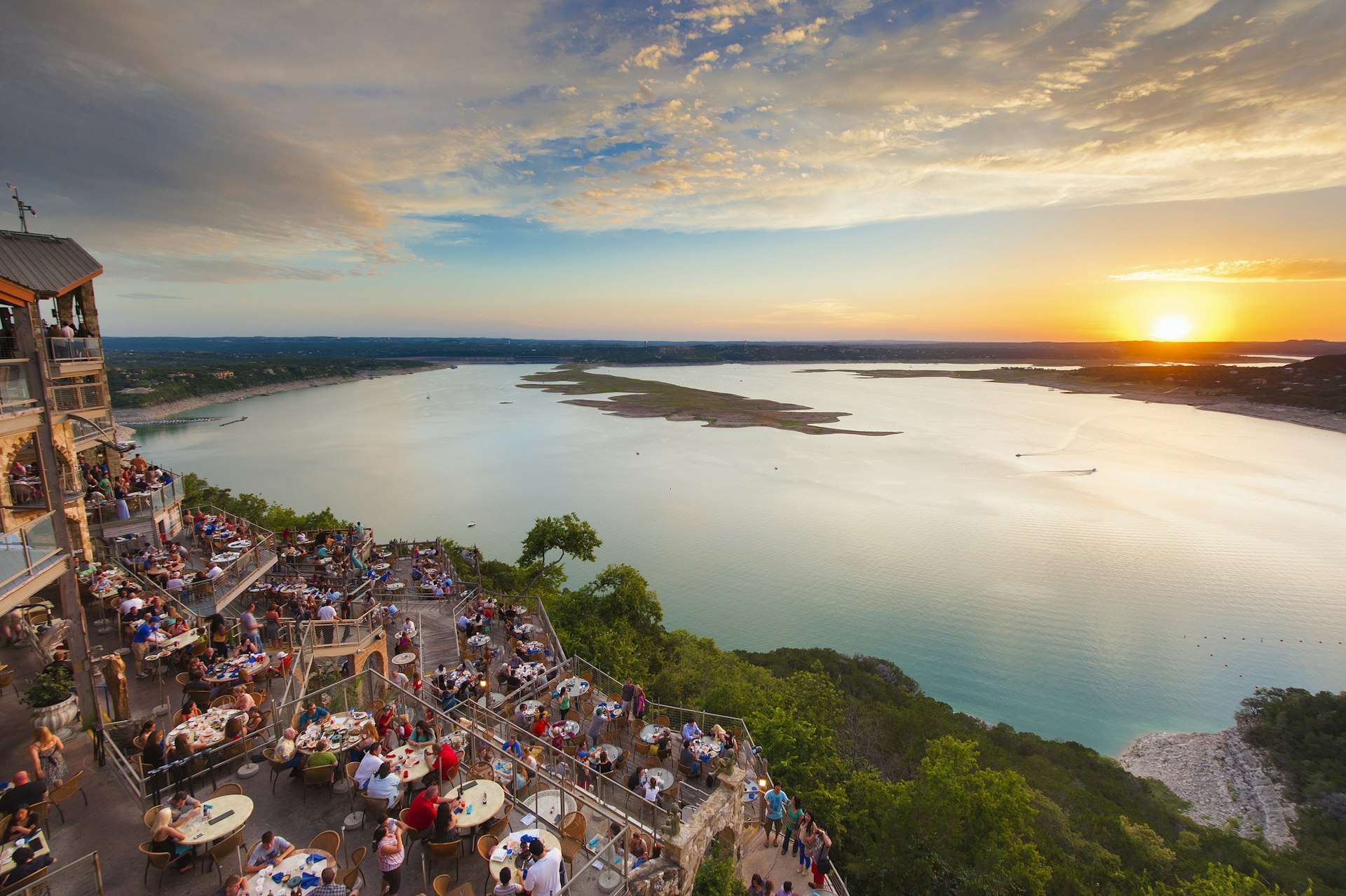 Sunset over Lake Travis, Texas 