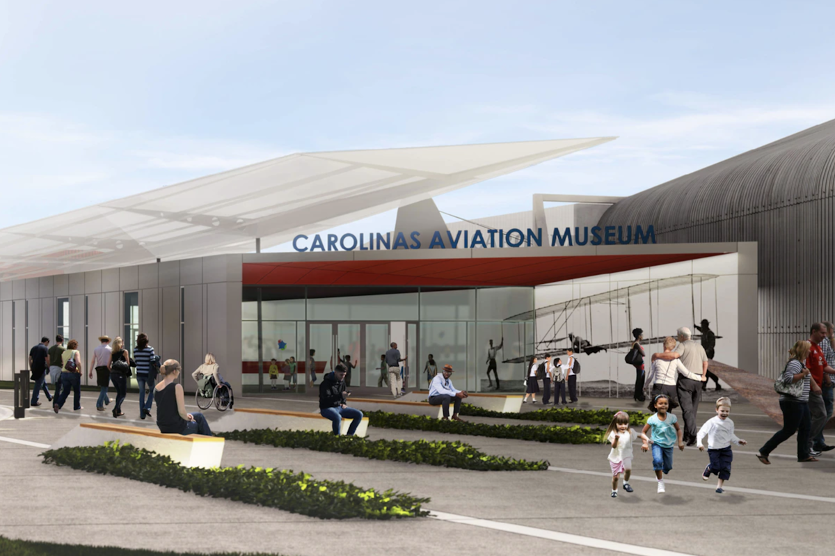 Rendering of the new Carolina Aviation Museum, set to open in 2023.