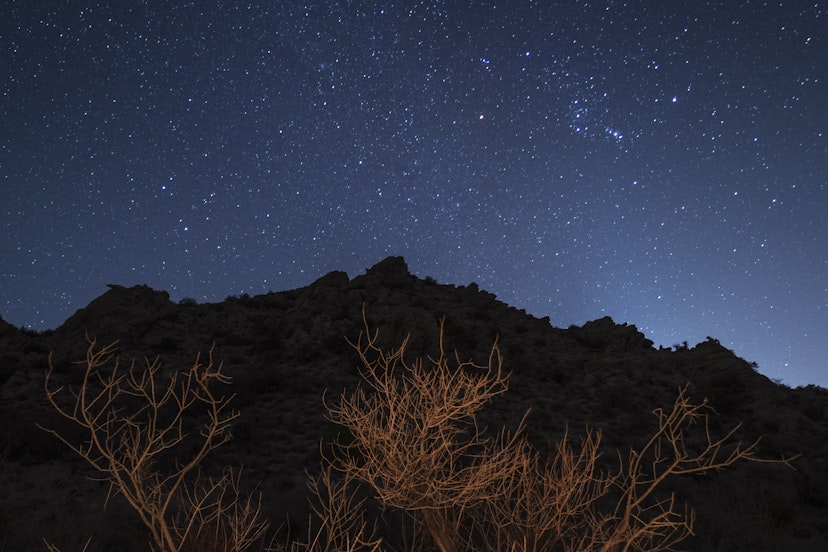LAUGHLIN, NEVADA- NOVEMBER, 15: Stars in the sky in the Spirit Mountain Wilderness in Laughlin, Nevada, November 15, 2020. (Photo by Kyle Grillot for The Washington Post via Getty Images)
1245293993