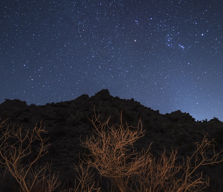 LAUGHLIN, NEVADA- NOVEMBER, 15: Stars in the sky in the Spirit Mountain Wilderness in Laughlin, Nevada, November 15, 2020. (Photo by Kyle Grillot for The Washington Post via Getty Images)
1245293993