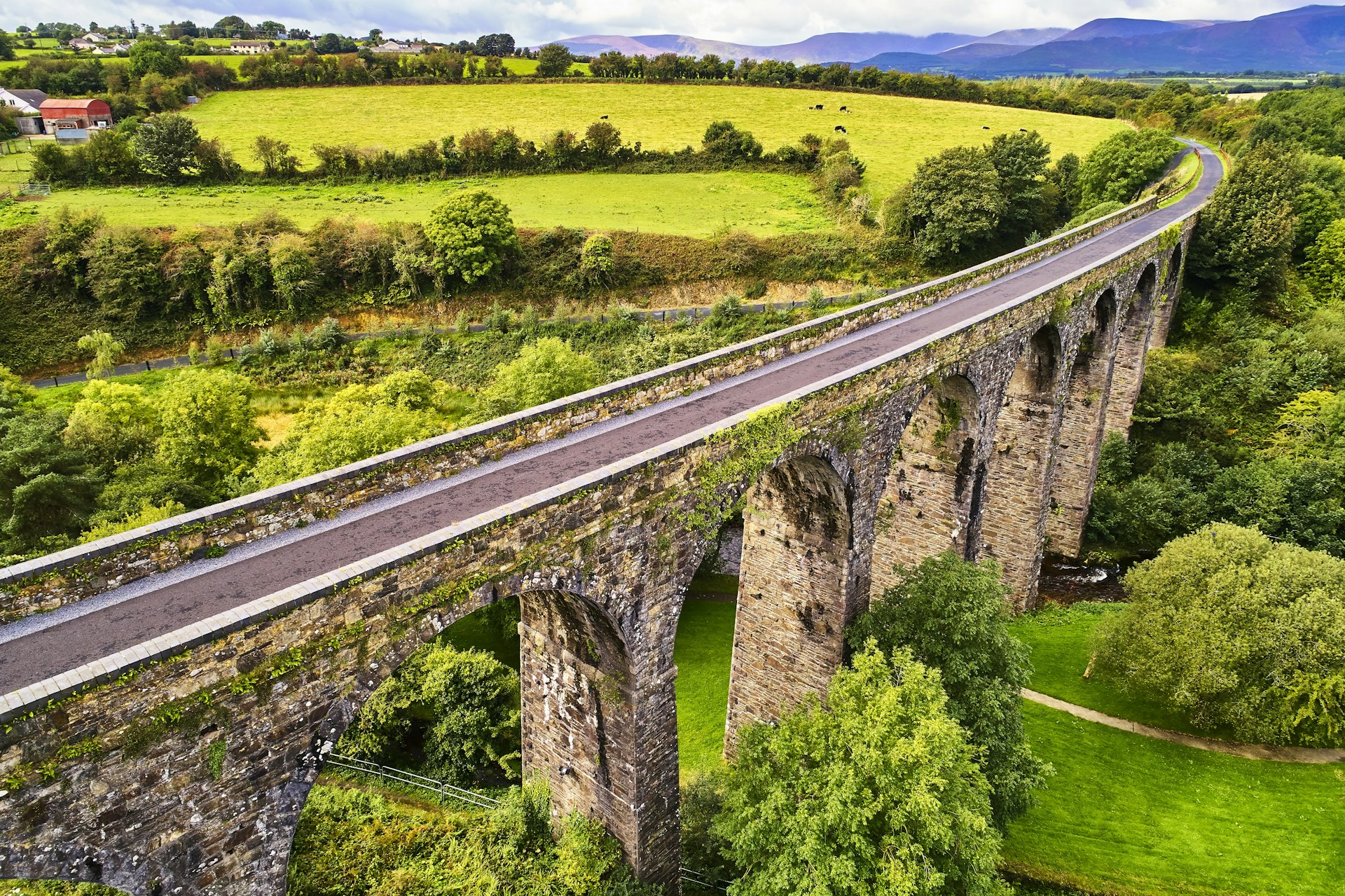 The Kilmacthomas Viaduct on the Waterford Greenway, Cooper Coast, County Waterford, Ireland