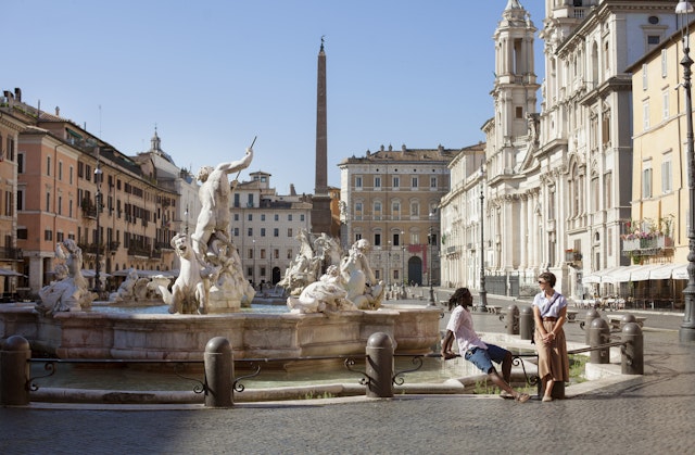 It's free to take in the art in Piazza Navona, Rome