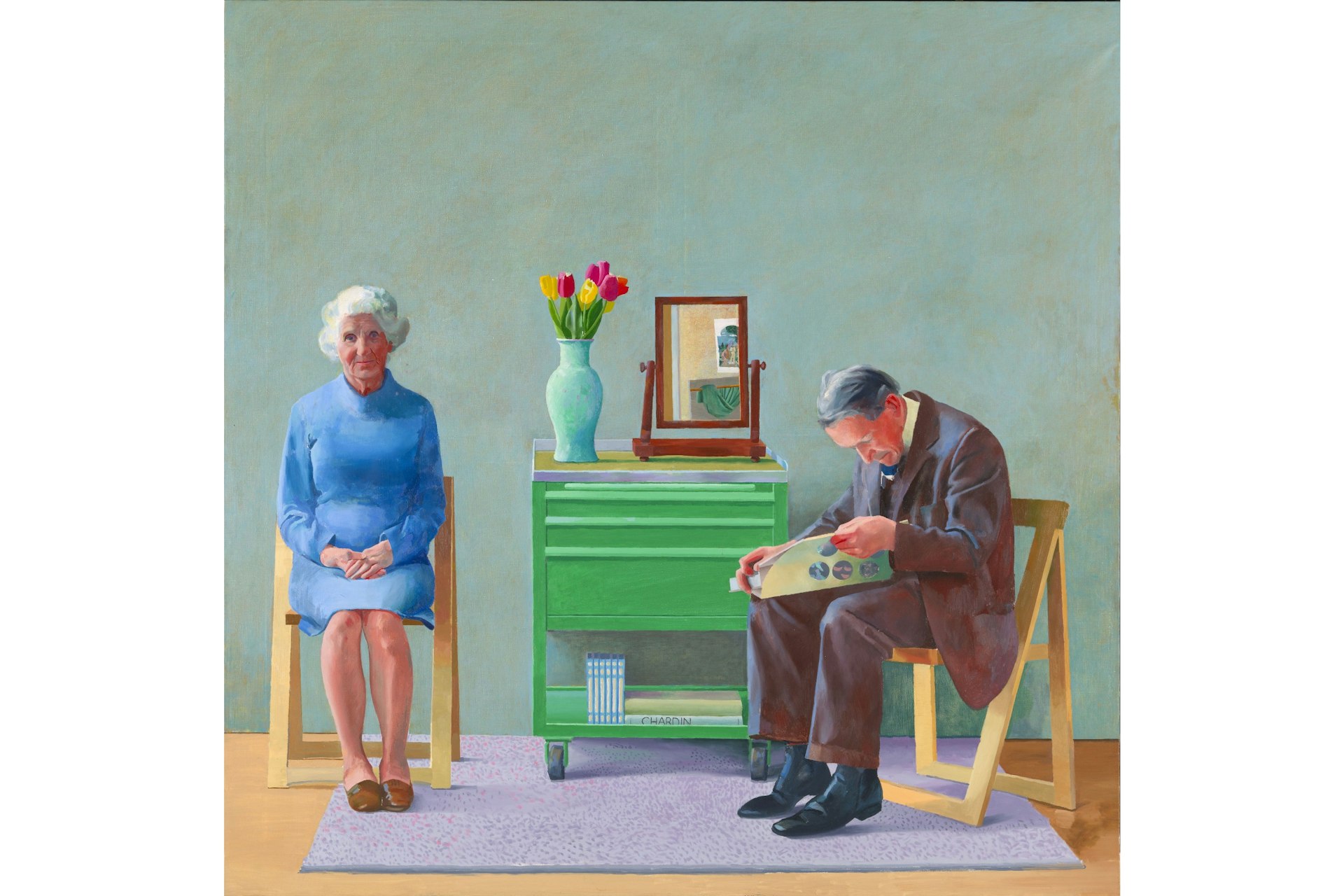 “My Parents”: painting by David Hockney