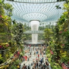 Singapore,Singapore - April 20, 2019 : Jewel Changi Aiport connecting to Terminal 1 Arrival and Terminal 2,3 through linked bridges; Shutterstock ID 1374849506; your: Claire Naylor; gl: 65050; netsuite: Online ed; full: Singapore places
1374849506