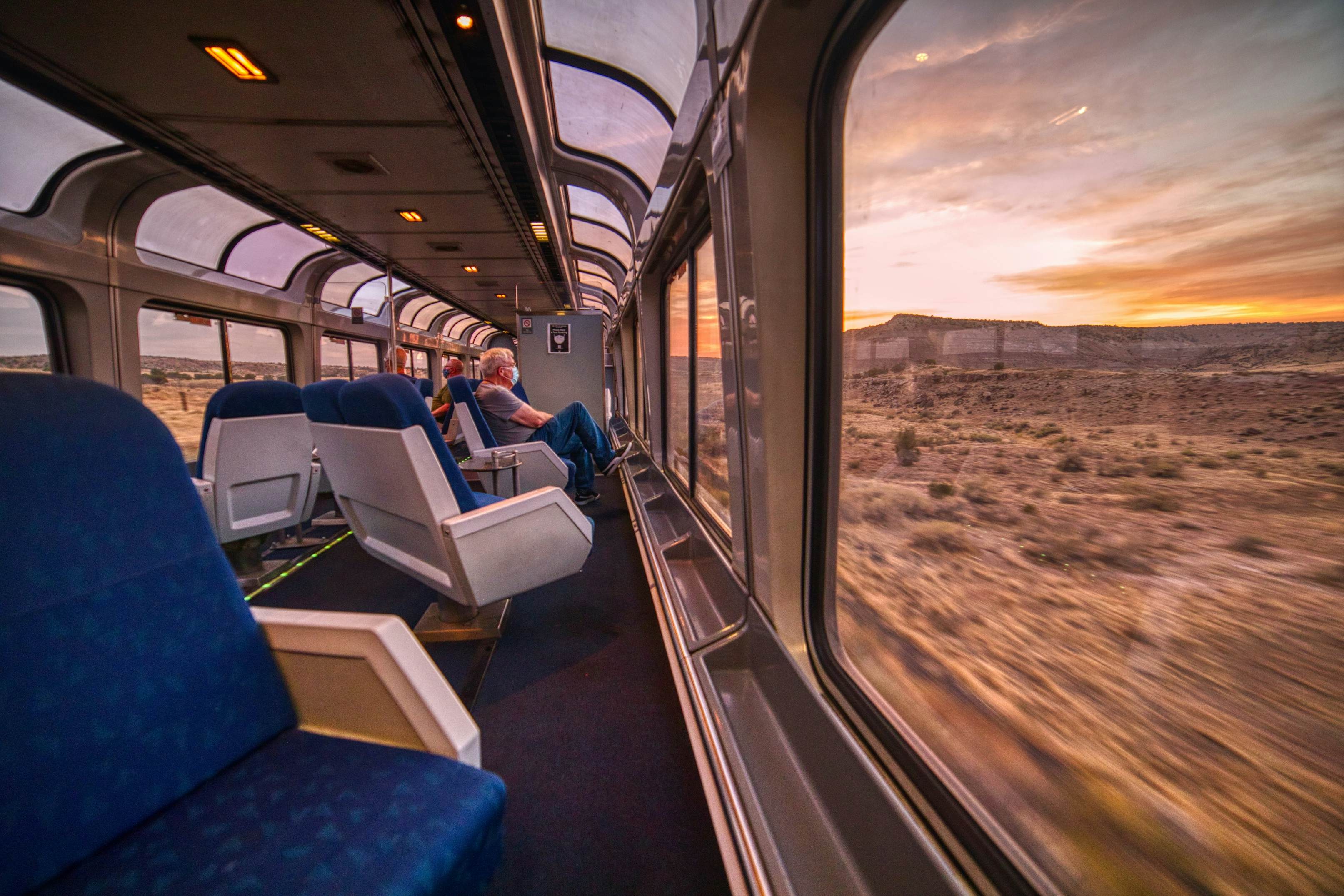 amtrak trains interior