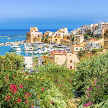 Port of Castellammare del Golfo, a coastal village in Sicily.