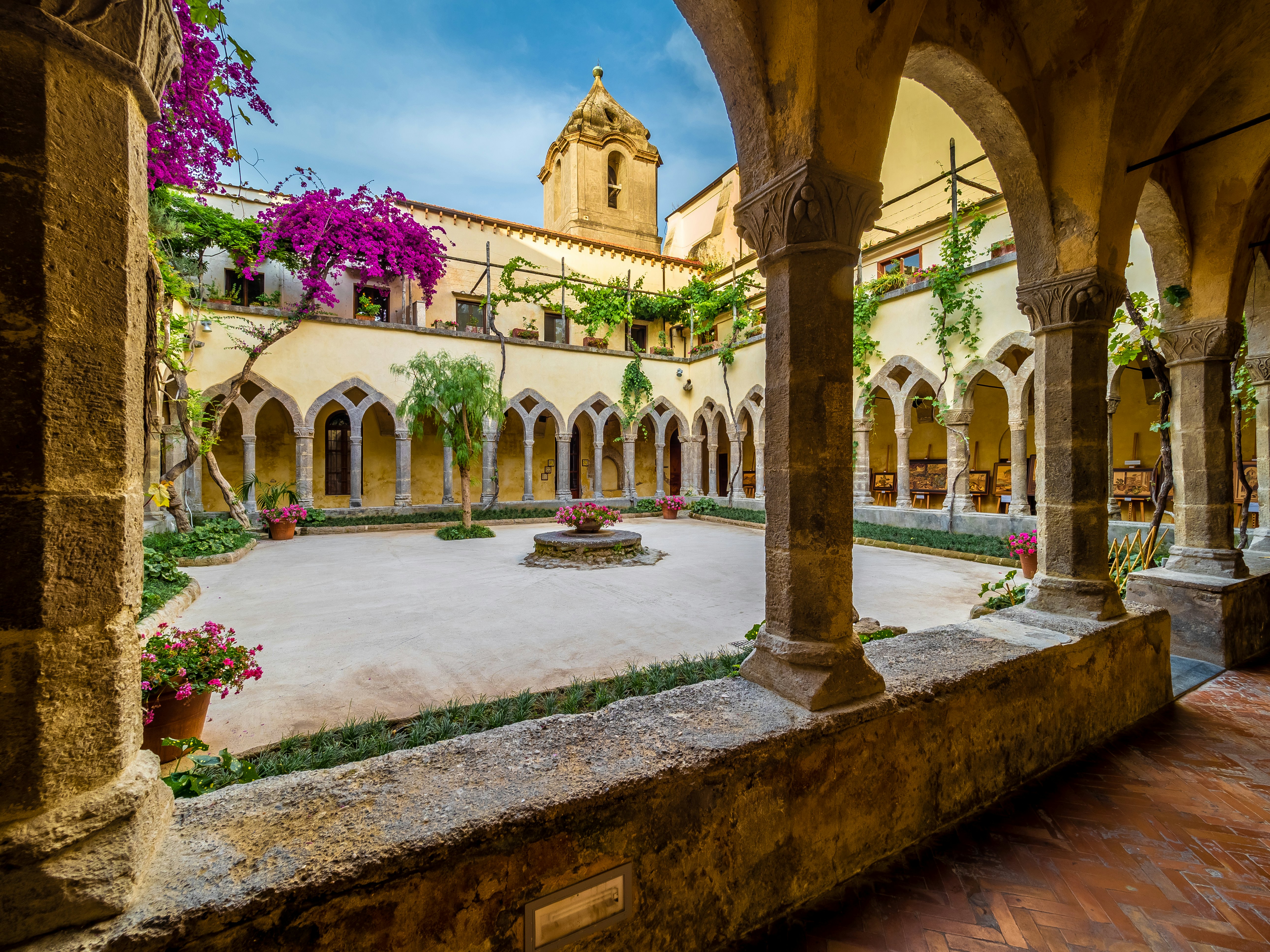 The cloister at San Francesco d'Assisi in Sorrento
