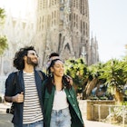 Smiling couple walking around Sagrada Familia church at Barcelona, Catalonia, Spain
1383055827
Smiling couple walking around Sagrada Familia church at Barcelona, Catalonia, Spain